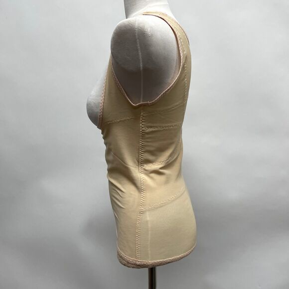 ARDYSS Women's T-Shirt Abdomen Control Back Support Girdle Shaper Large Beige - Picture 2 of 7